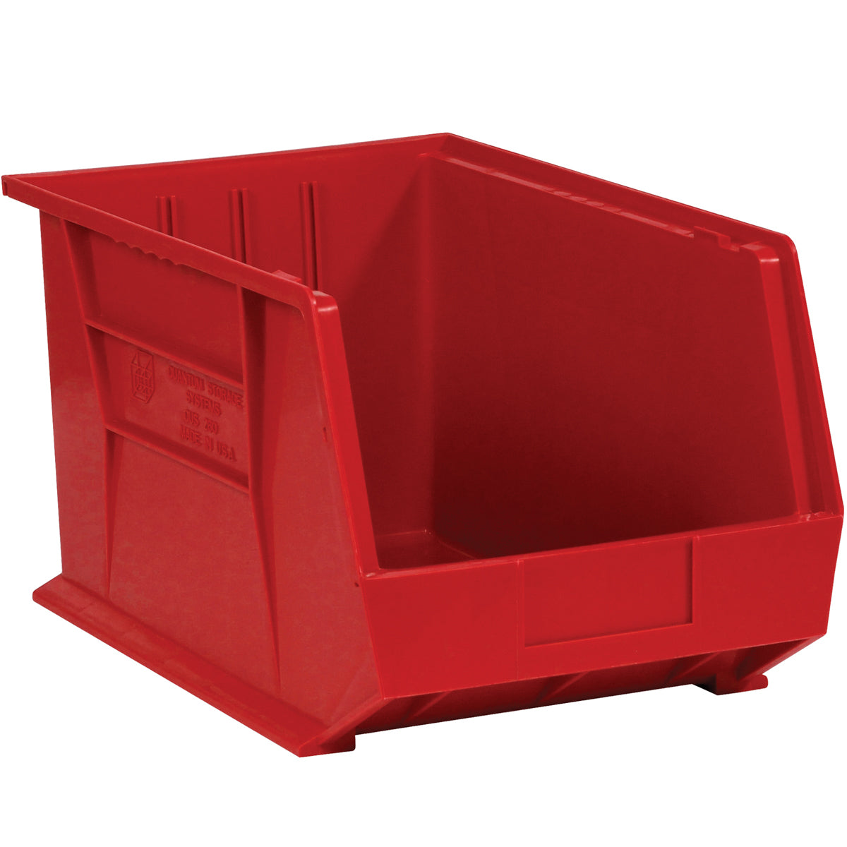 9 1/4 x 6 x 5 Red Plastic Bin Boxes 12/Case