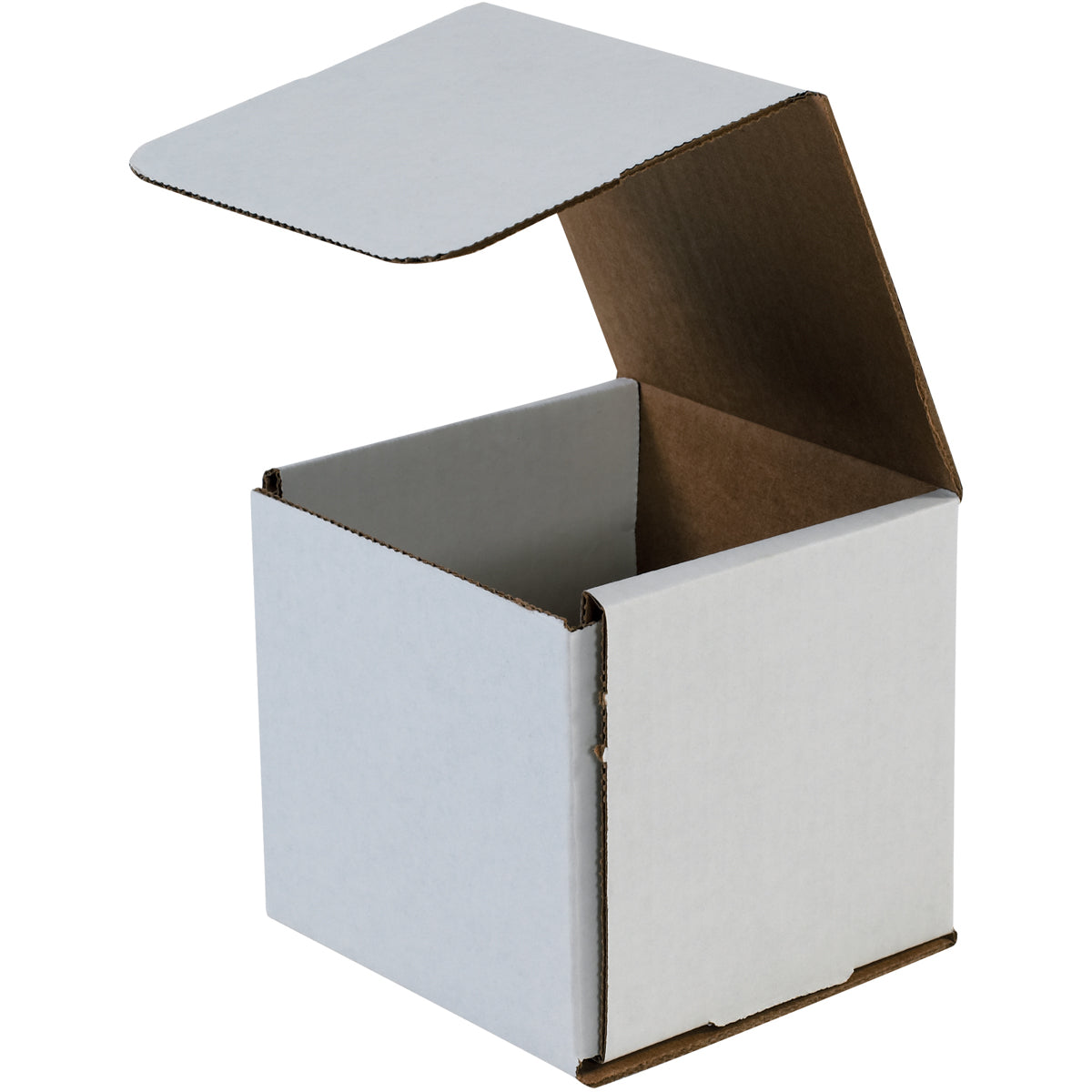 8 x 8 x 8 White Corrugated Mailers 50/Bundle
